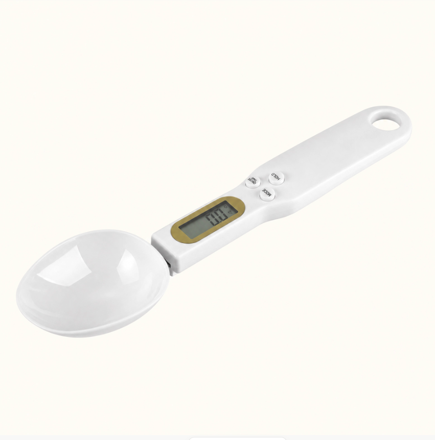 Spoon With Built-in Measuring Scale